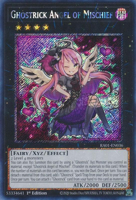Ghostrick Angel of Mischief [RA01-EN036] Platinum Secret Rare - for just $0.25! 