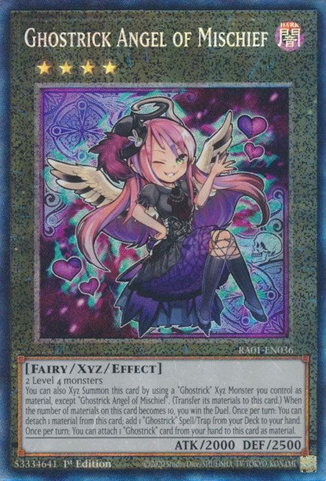 Ghostrick Angel of Mischief [RA01-EN036] Prismatic Collector's Rare - for just $0.20! 
