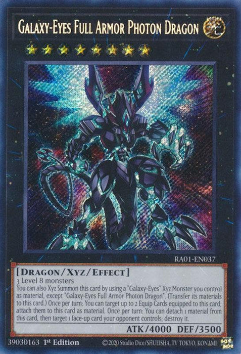 Galaxy-Eyes Full Armor Photon Dragon [RA01-EN037] Secret Rare - for just $0.15! 