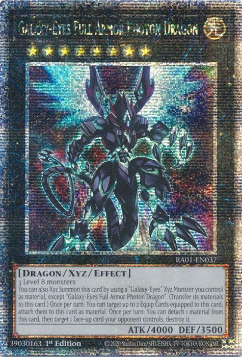 Galaxy-Eyes Full Armor Photon Dragon [RA01-EN037] Quarter Century Secret Rare - for just $1.75! 