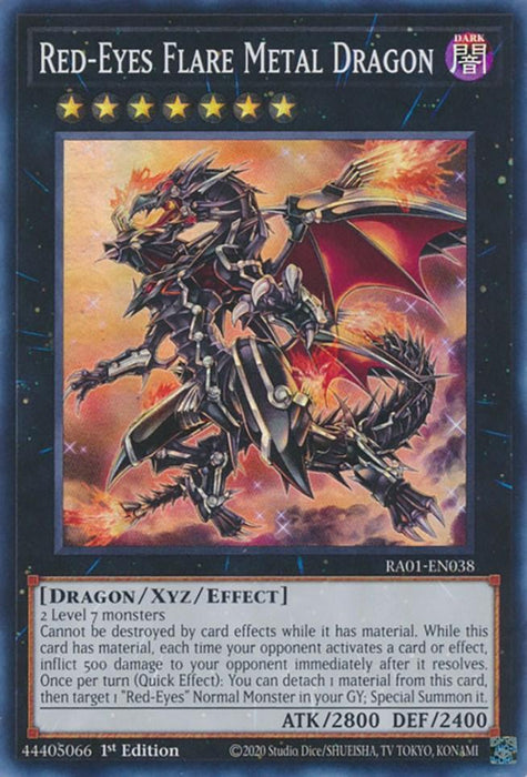 Red-Eyes Flare Metal Dragon [RA01-EN038] Super Rare - for just $0.15! 