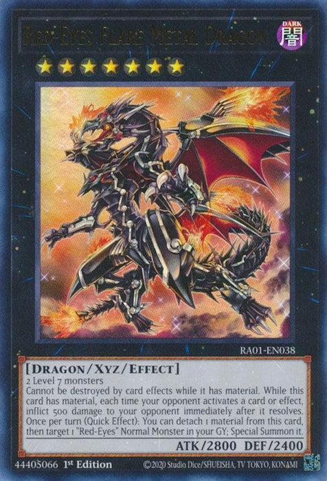 Red-Eyes Flare Metal Dragon [RA01-EN038] Ultra Rare - for just $0.15! 