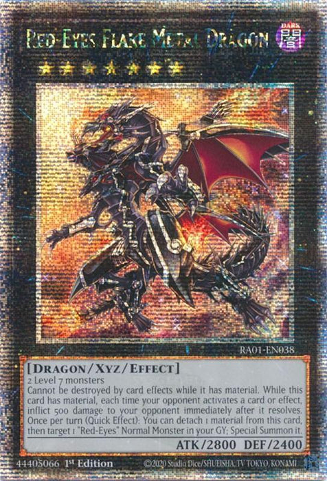 Red-Eyes Flare Metal Dragon [RA01-EN038] Quarter Century Secret Rare - for just $2.90! 