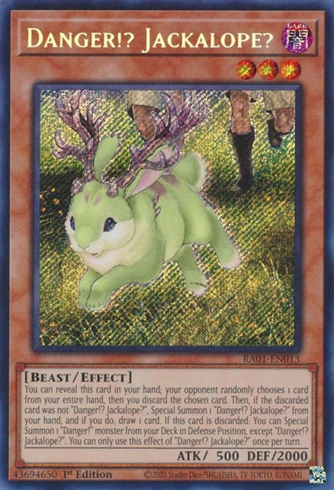 Danger!? Jackalope? [RA01-EN013] Secret Rare - for just $0.15! 