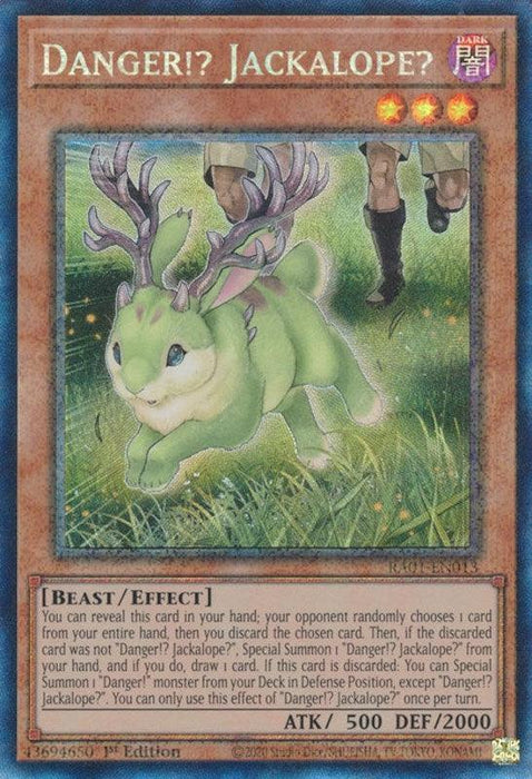 Danger!? Jackalope? [RA01-EN013] Prismatic Collector's Rare - for just $0.20! 