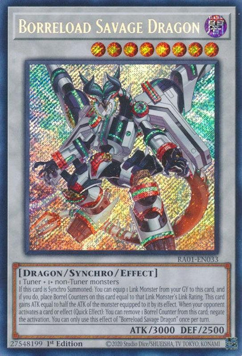 Borreload Savage Dragon [RA01-EN033] Secret Rare - for just $0.20! 
