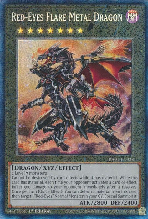 Red-Eyes Flare Metal Dragon [RA01-EN038] Prismatic Collector's Rare - for just $0.70! 