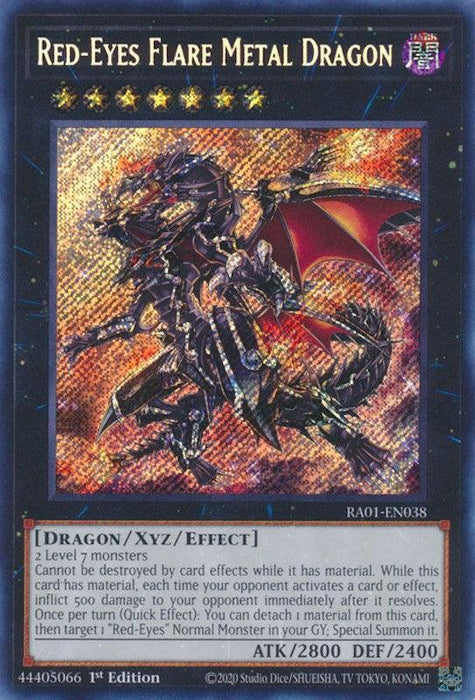 Red-Eyes Flare Metal Dragon [RA01-EN038] Secret Rare - for just $0.50! 