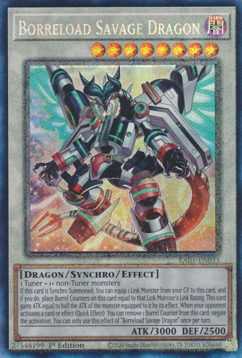 Borreload Savage Dragon [RA01-EN033] Prismatic Collector's Rare - for just $0.25! 