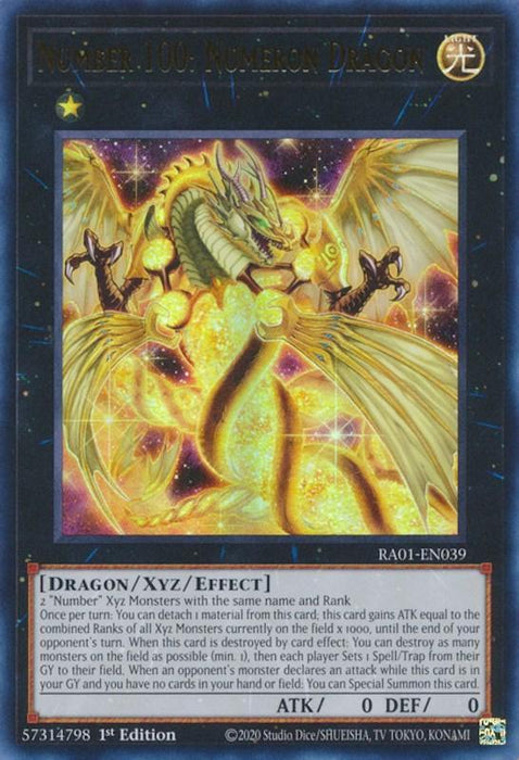 Number 100: Numeron Dragon [RA01-EN039] Ultra Rare - for just $0.10! 