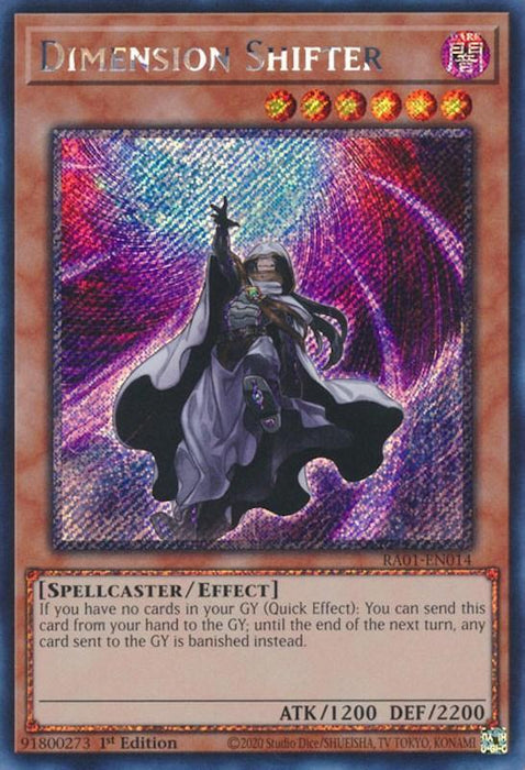 Dimension Shifter [RA01-EN014] Platinum Secret Rare - for just $0.85! 
