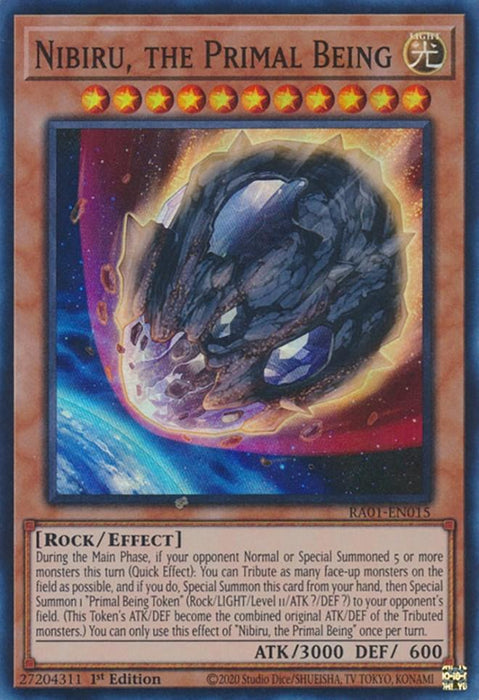 Nibiru, the Primal Being [RA01-EN015] Super Rare - for just $0.20! 