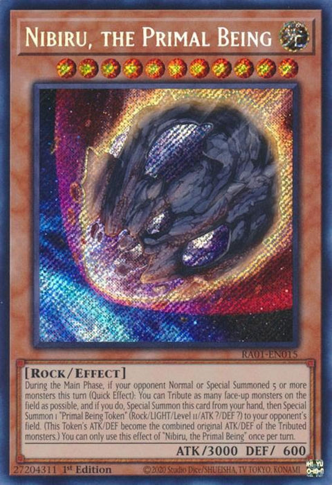 Nibiru, the Primal Being [RA01-EN015] Secret Rare - for just $0.55! 