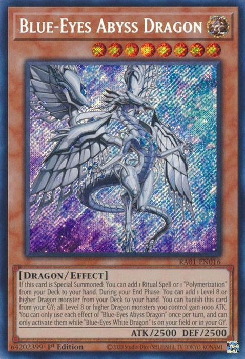 Blue-Eyes Abyss Dragon [RA01-EN016] Secret Rare - for just $0.20! 