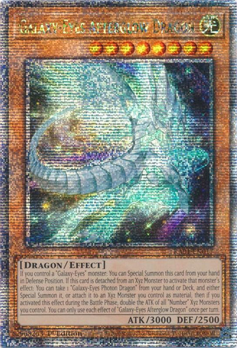 Galaxy-Eyes Afterglow Dragon [RA01-EN017] Quarter Century Secret Rare - for just $1.60! 