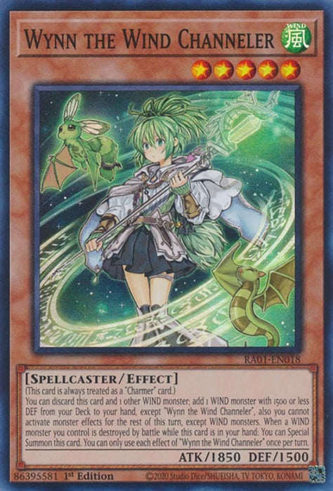 Wynn the Wind Channeler [RA01-EN018] Super Rare - for just $0.10! 