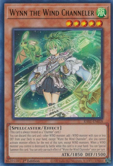 Wynn the Wind Channeler [RA01-EN018] Ultra Rare - for just $0.10! 