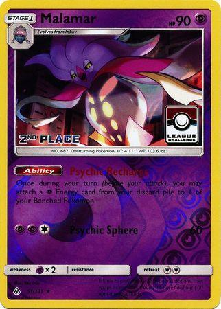 Malamar (51/131) (League Promo 2nd Place) [Sun & Moon: Forbidden Light] - for just $2.30! 