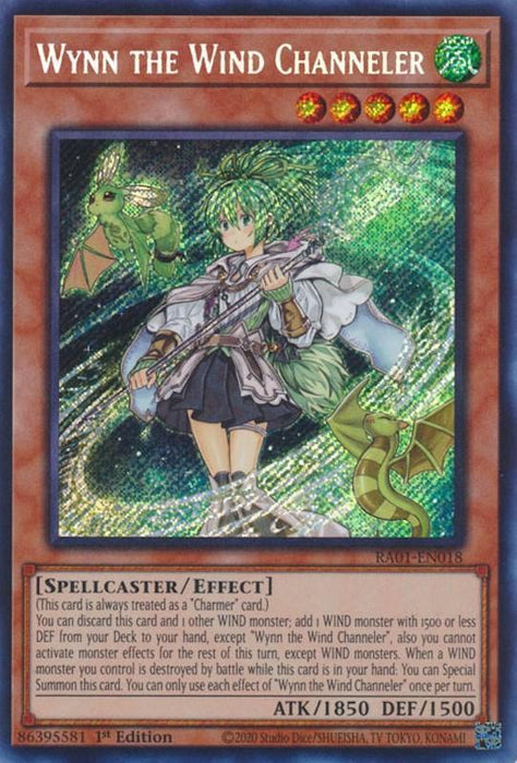 Wynn the Wind Channeler [RA01-EN018] Secret Rare - for just $0.10! 
