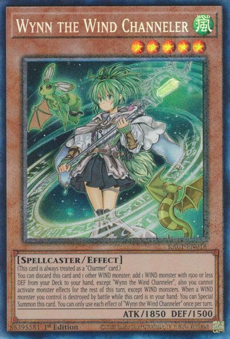 Wynn the Wind Channeler [RA01-EN018] Prismatic Collector's Rare - for just $0.15! 