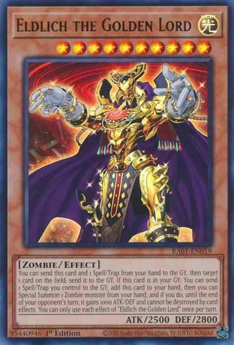 Eldlich the Golden Lord [RA01-EN019] Ultra Rare - for just $0.10! 