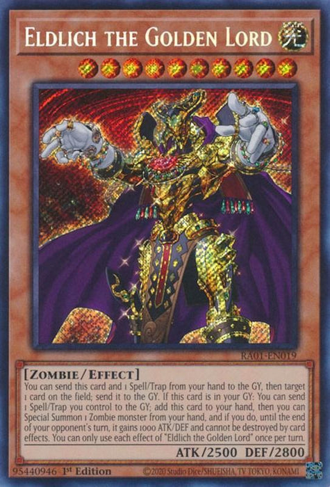 Eldlich the Golden Lord [RA01-EN019] Secret Rare - for just $0.15! 