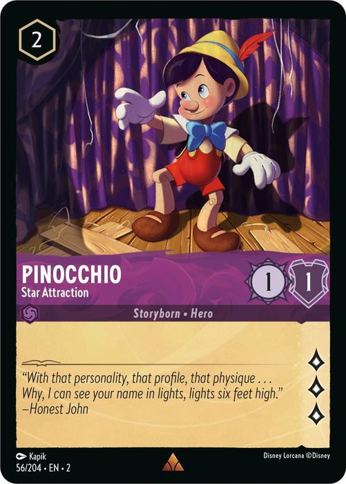 Pinocchio - Star Attraction (56/204) - Rise of the Floodborn - for just $0.11! 