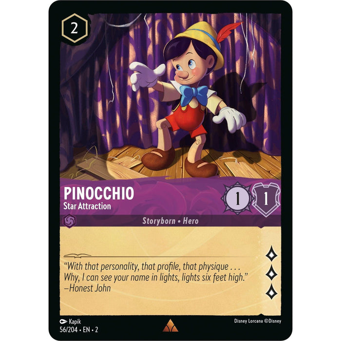 Pinocchio - Star Attraction (56/204) [Rise of the Floodborn] - Just $1.60! Shop now at Retro Gaming of Denver