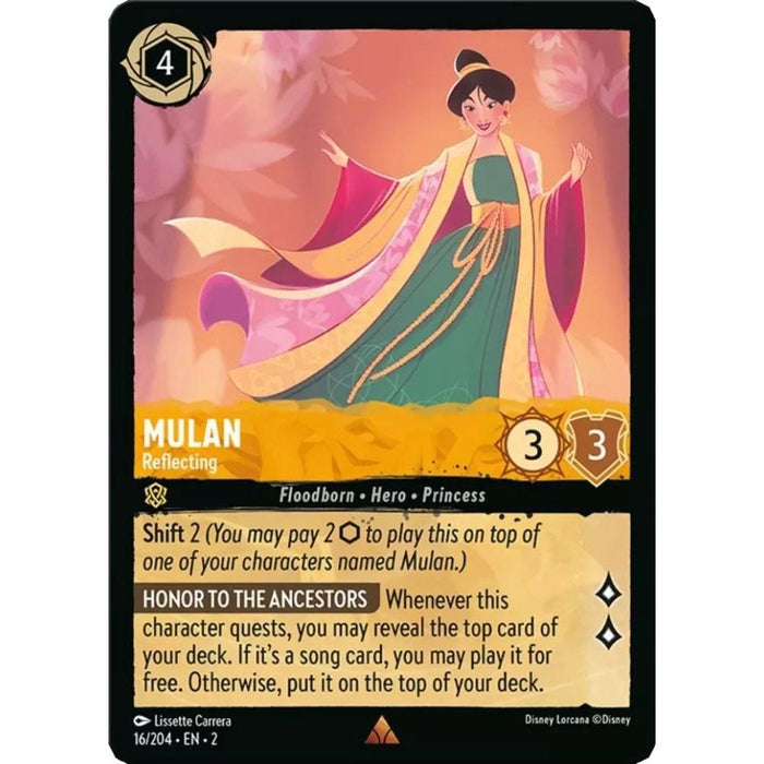 Mulan - Reflecting (16/204) [Rise of the Floodborn] - Just $0.10! Shop now at Retro Gaming of Denver