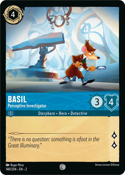 Basil - Perceptive Investigator (140/204) - Rise of the Floodborn - for just $0.02! 