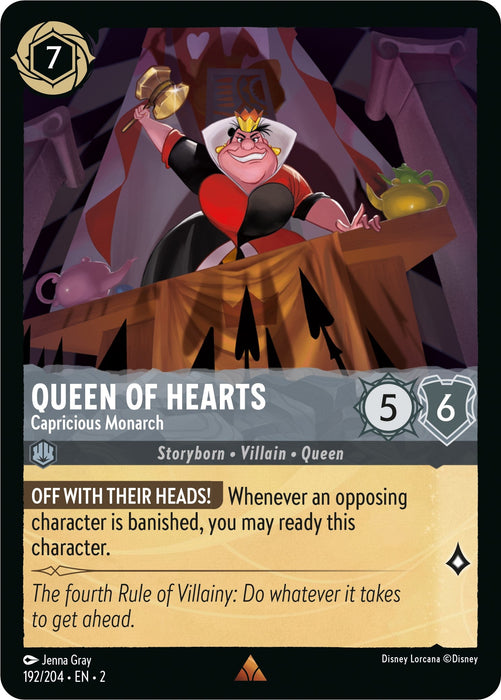Queen of Hearts - Capricious Monarch (192/204) - Rise of the Floodborn - for just $0.06! 