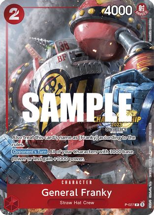 General Franky (CS 2023 Event Pack) (P-027) - One Piece Promotion Cards Foil - for just $34.17! 