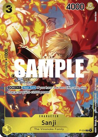 Sanji (CS 2023 Event Pack) (P-034) - One Piece Promotion Cards Foil - for just $16.95! 