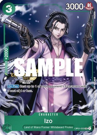 Izo (CS 2023 Celebration Pack) (OP01-033) - One Piece Promotion Cards Foil - for just $3.63! 