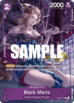 Black Maria (CS 2023 Celebration Pack) (ST04-011) - One Piece Promotion Cards Foil - for just $15.03! 
