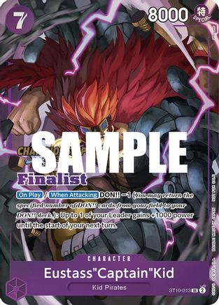 Eustass"Captain"Kid (CS 2023 Top Players Pack) [Finalist] (ST10-013) - One Piece Promotion Cards Foil - for just $3150! 