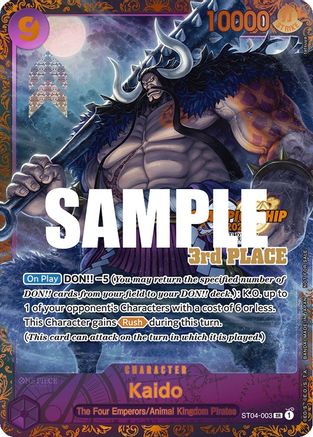 Kaido (CS 2023 Trophy Card) [3rd Place] (ST04-003) - One Piece Promotion Cards Foil - for just $0.10! 