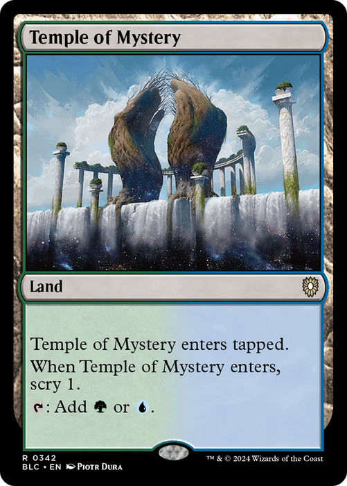 Temple of Mystery (BLC-342) - Bloomburrow Commander - for just $0.07! 