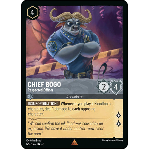 Chief Bogo - Respected Officer (175/204) [Rise of the Floodborn] - Just $0.10! Shop now at Retro Gaming of Denver