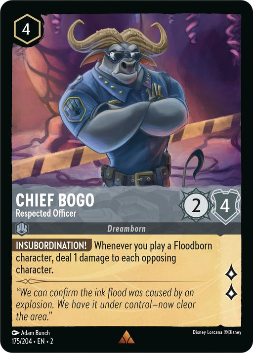 Chief Bogo - Respected Officer (175/204) - Rise of the Floodborn - for just $0.06! 