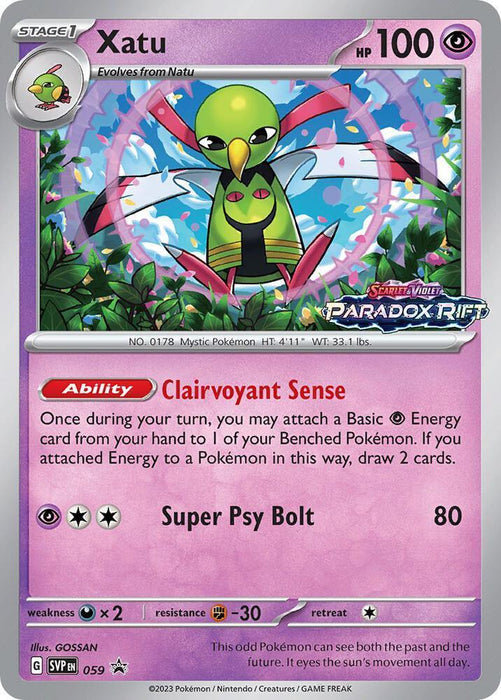 Xatu (059) [Scarlet & Violet: Black Star Promos] - for just $0.80! 