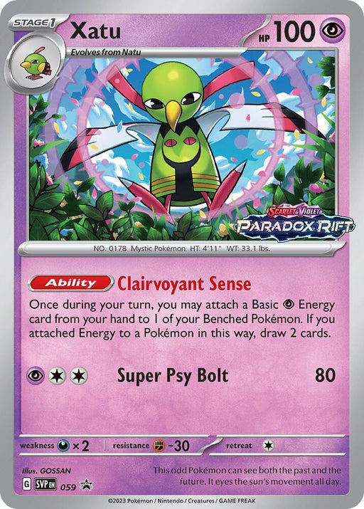 Xatu (059) [Scarlet & Violet: Black Star Promos] - for just $0.75! 