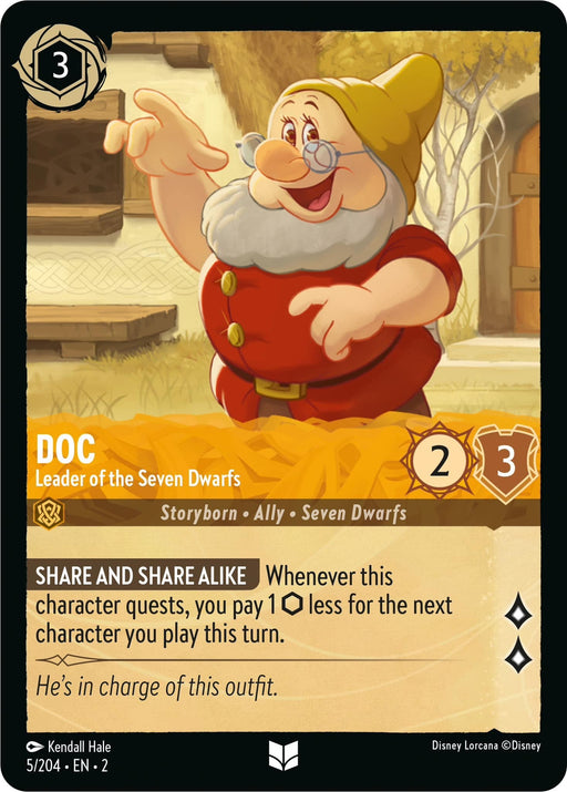 Doc - Leader of the Seven Dwarfs (5/204) - Rise of the Floodborn - for just $0.03! 