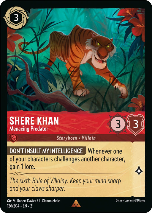 Shere Khan - Menacing Predator (126/204) - Rise of the Floodborn - for just $0.09! 
