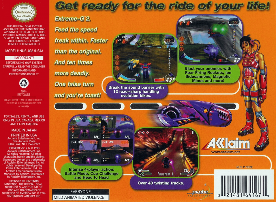 XG2 Extreme-G 2 – Nintendo 64 (N64) - for just $10.99! 