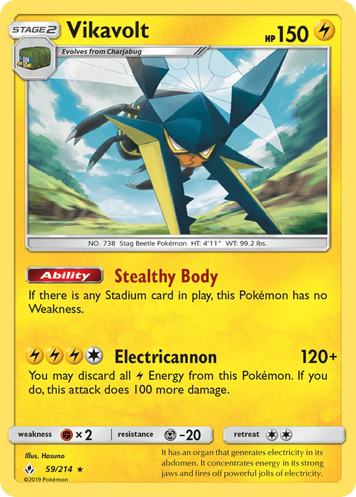 Vikavolt (59/214) [Sun & Moon: Unbroken Bonds] - for just $0.15! 