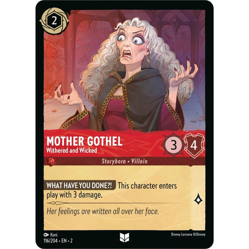 Mother Gothel - Withered and Wicked (116/204) [Rise of the Floodborn] - Just $0.05! Shop now at Retro Gaming of Denver