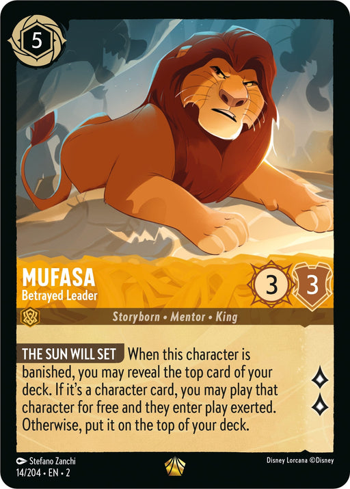 Mufasa - Betrayed Leader (14/204) - Rise of the Floodborn - for just $0.59! 