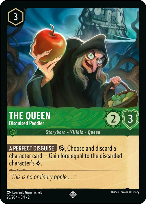 The Queen - Disguised Peddler (93/204) - Rise of the Floodborn - for just $0.05! 