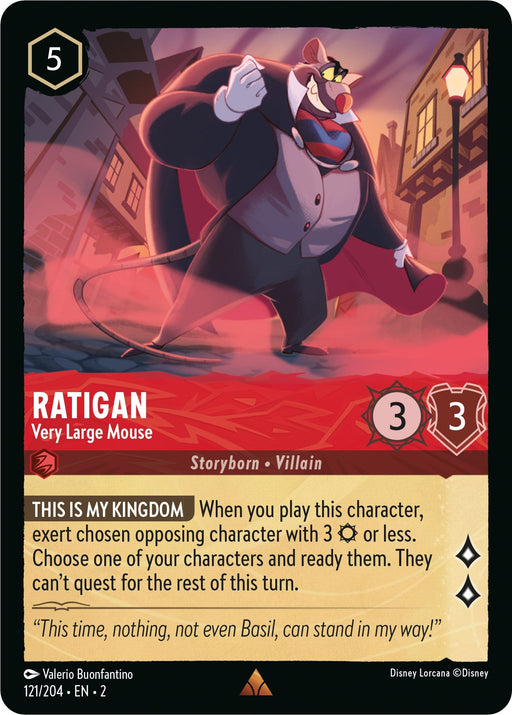 Ratigan - Very Large Mouse (121/204) - Rise of the Floodborn - for just $0.06! 
